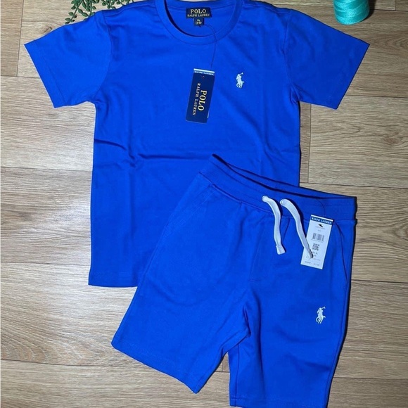 Kids Blue short set - Picture 1 of 1